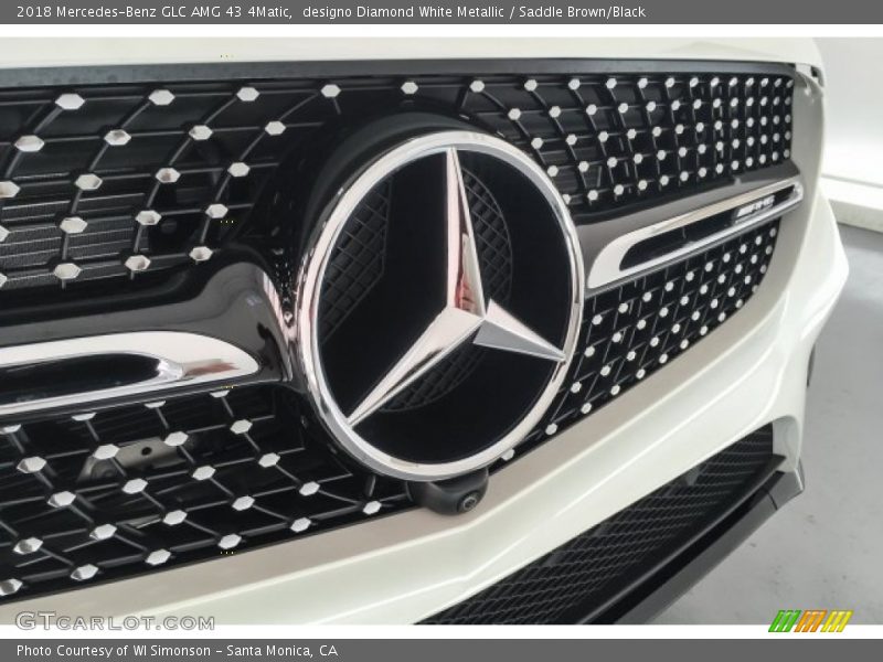 designo Diamond White Metallic / Saddle Brown/Black 2018 Mercedes-Benz GLC AMG 43 4Matic