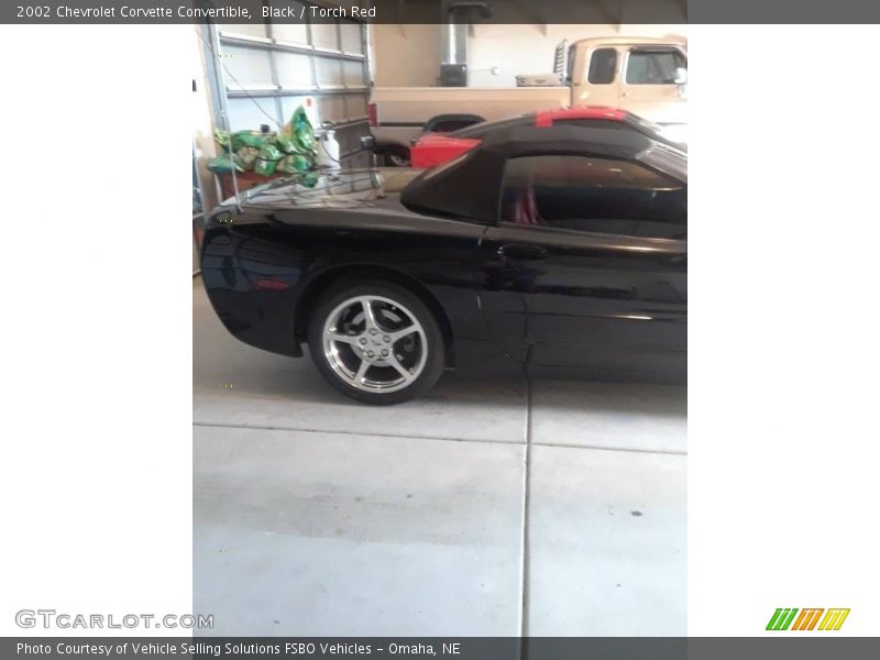 Black / Torch Red 2002 Chevrolet Corvette Convertible
