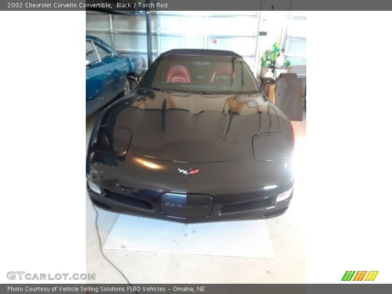 Black / Torch Red 2002 Chevrolet Corvette Convertible