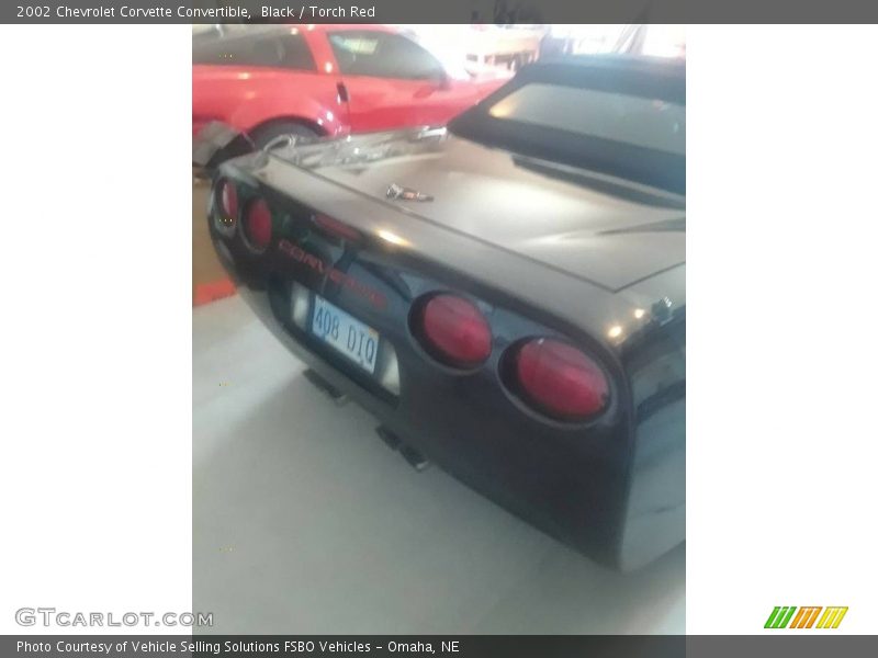 Black / Torch Red 2002 Chevrolet Corvette Convertible