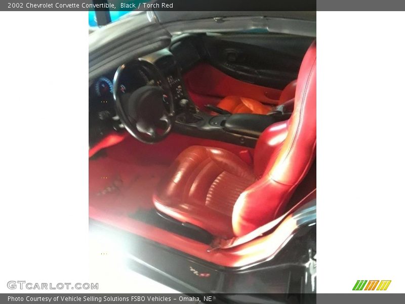 Black / Torch Red 2002 Chevrolet Corvette Convertible