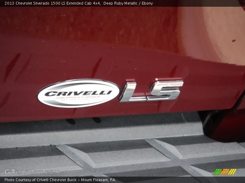 Deep Ruby Metallic / Ebony 2013 Chevrolet Silverado 1500 LS Extended Cab 4x4