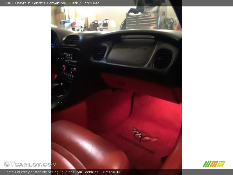 Black / Torch Red 2002 Chevrolet Corvette Convertible