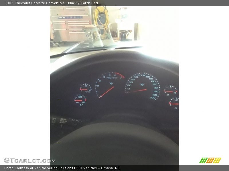 Black / Torch Red 2002 Chevrolet Corvette Convertible