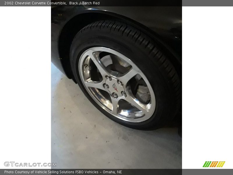 Black / Torch Red 2002 Chevrolet Corvette Convertible