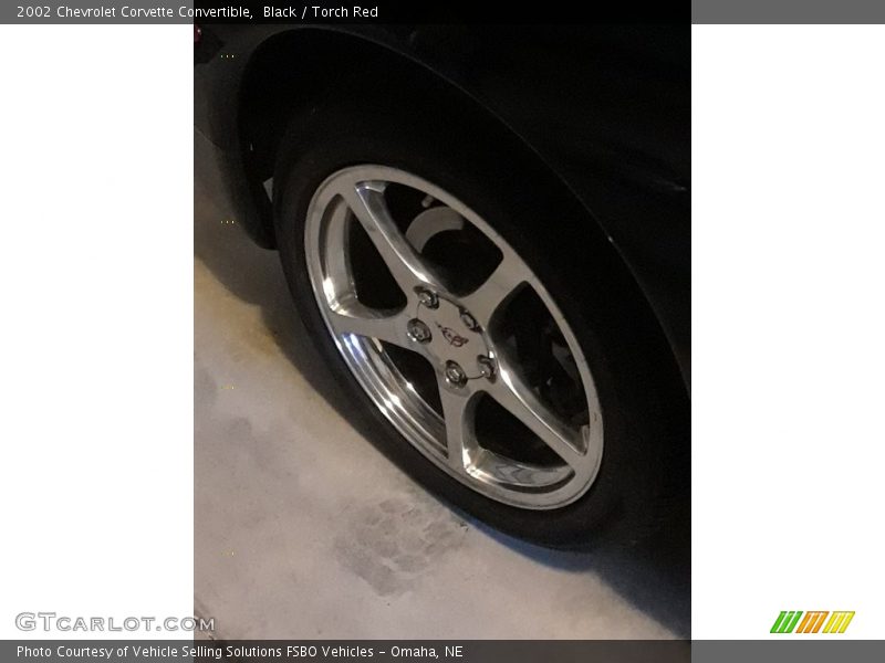Black / Torch Red 2002 Chevrolet Corvette Convertible