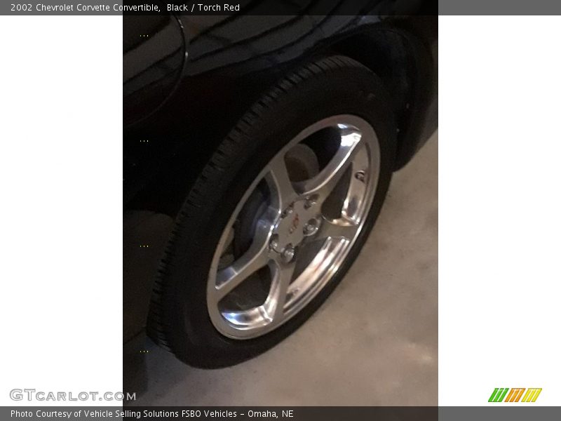 Black / Torch Red 2002 Chevrolet Corvette Convertible
