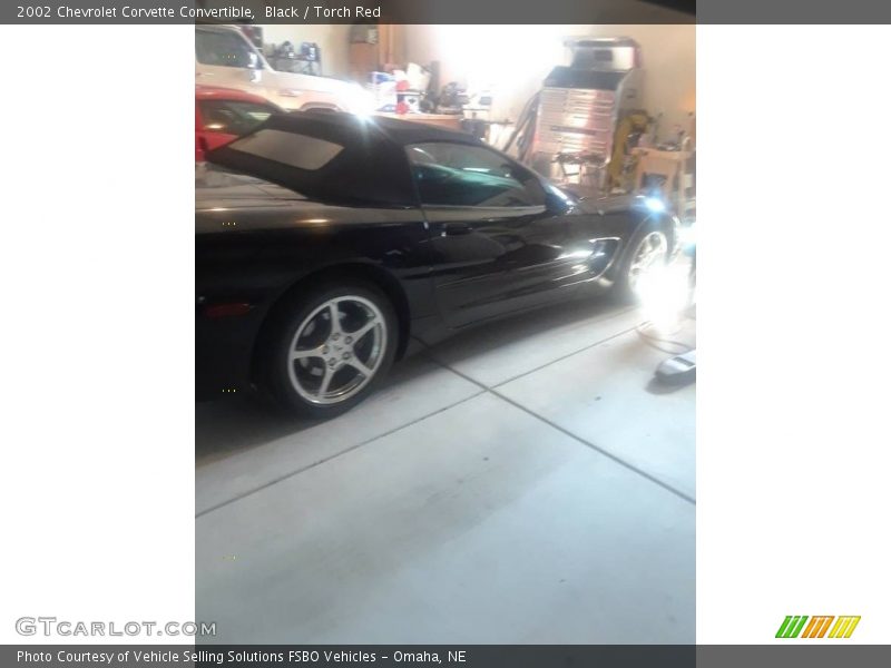 Black / Torch Red 2002 Chevrolet Corvette Convertible