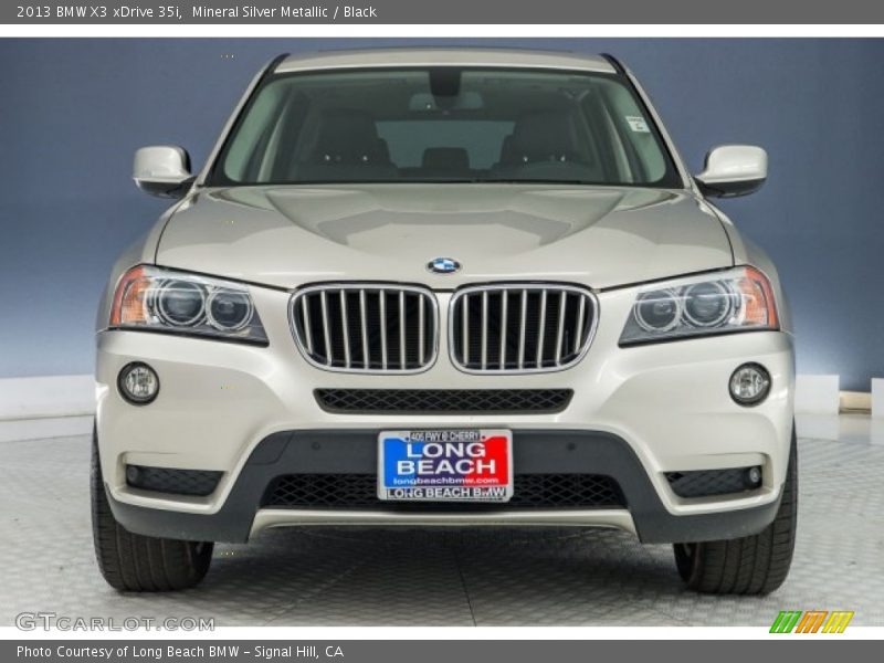 Mineral Silver Metallic / Black 2013 BMW X3 xDrive 35i
