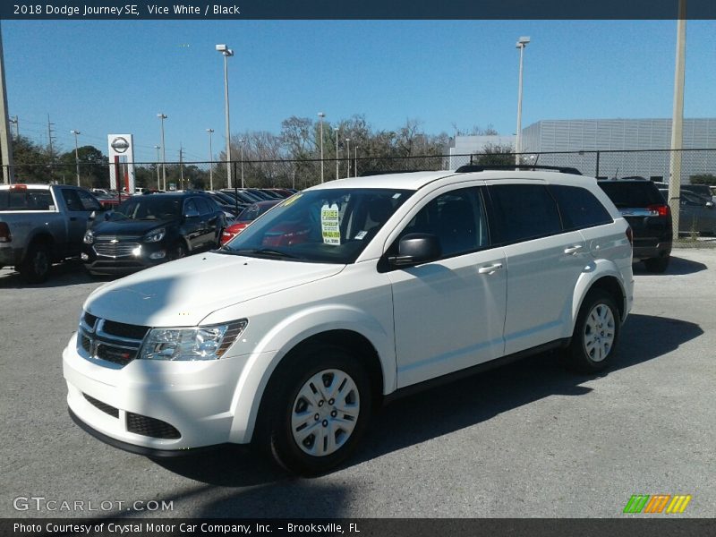 Vice White / Black 2018 Dodge Journey SE