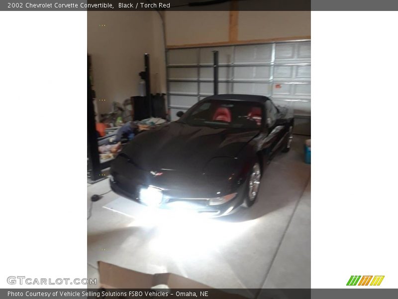 Black / Torch Red 2002 Chevrolet Corvette Convertible