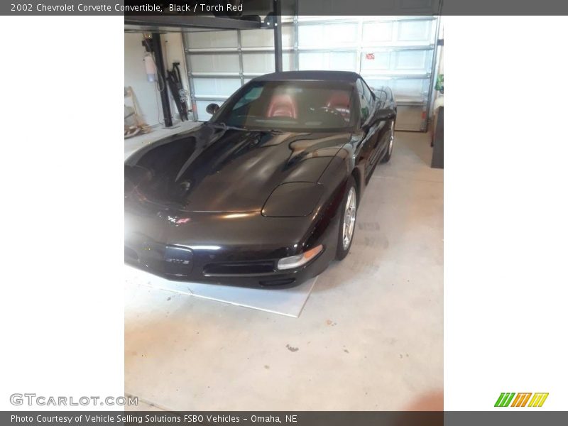 Black / Torch Red 2002 Chevrolet Corvette Convertible