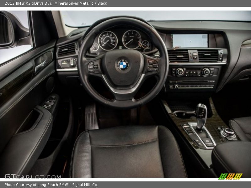 Mineral Silver Metallic / Black 2013 BMW X3 xDrive 35i