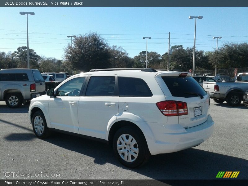Vice White / Black 2018 Dodge Journey SE
