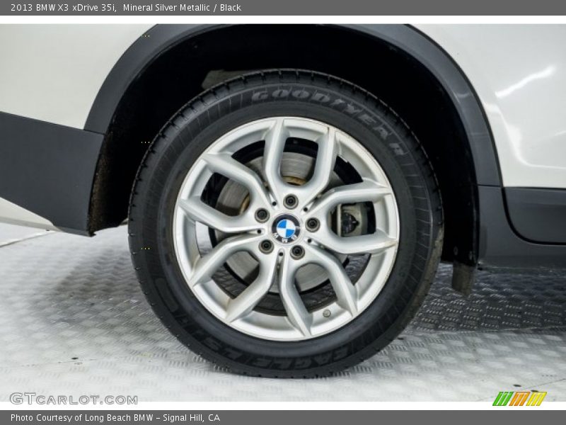 Mineral Silver Metallic / Black 2013 BMW X3 xDrive 35i