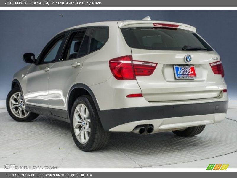 Mineral Silver Metallic / Black 2013 BMW X3 xDrive 35i