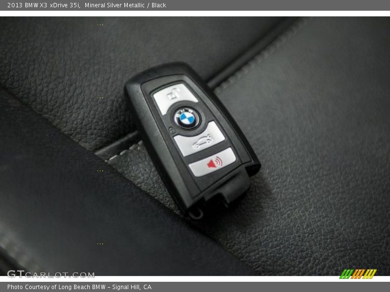 Mineral Silver Metallic / Black 2013 BMW X3 xDrive 35i