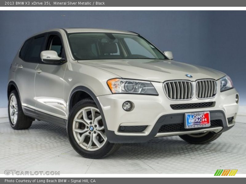 Mineral Silver Metallic / Black 2013 BMW X3 xDrive 35i
