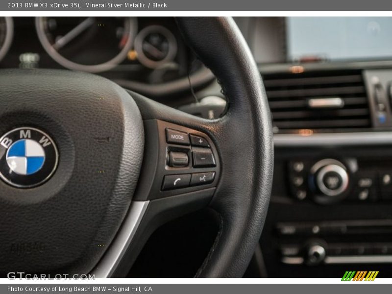 Mineral Silver Metallic / Black 2013 BMW X3 xDrive 35i