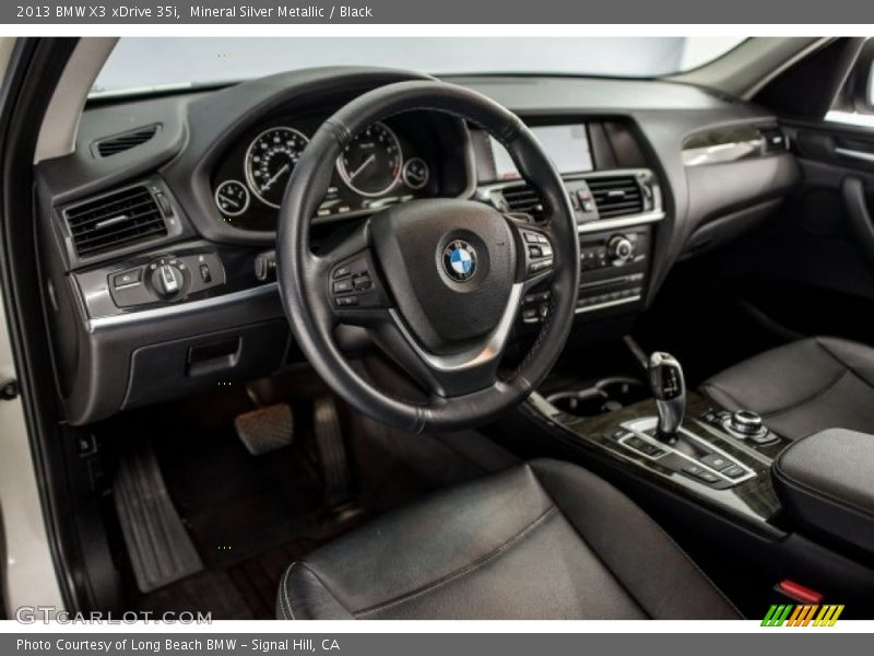 Mineral Silver Metallic / Black 2013 BMW X3 xDrive 35i