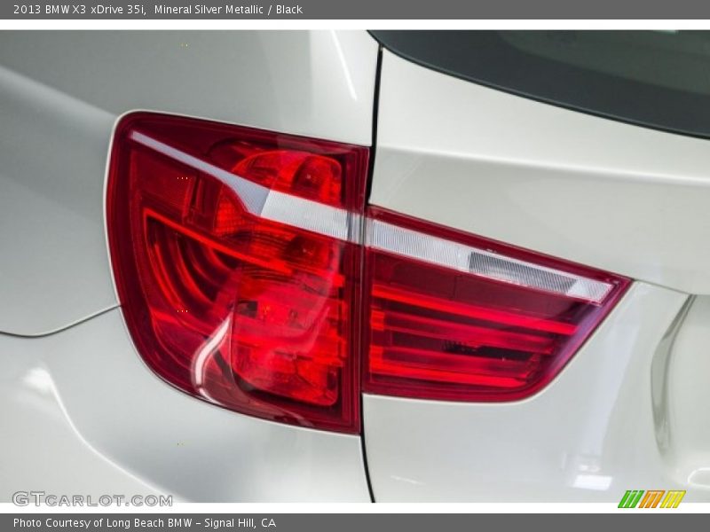 Mineral Silver Metallic / Black 2013 BMW X3 xDrive 35i