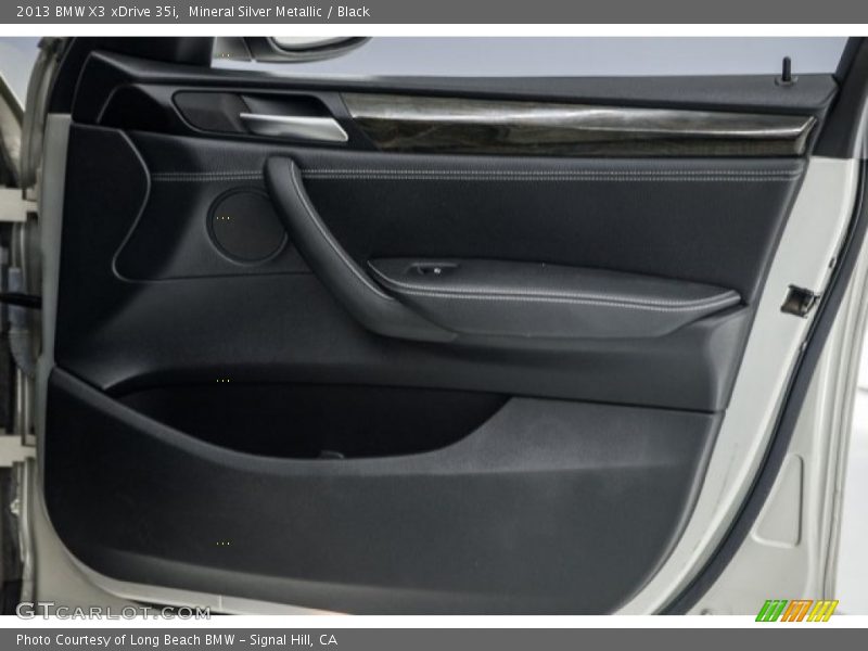 Mineral Silver Metallic / Black 2013 BMW X3 xDrive 35i