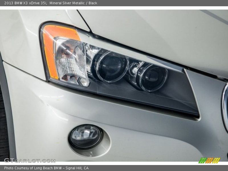 Mineral Silver Metallic / Black 2013 BMW X3 xDrive 35i