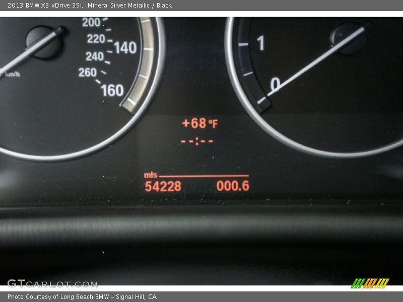 Mineral Silver Metallic / Black 2013 BMW X3 xDrive 35i