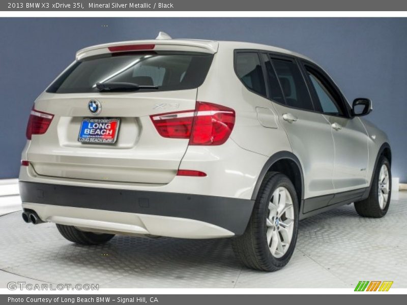 Mineral Silver Metallic / Black 2013 BMW X3 xDrive 35i