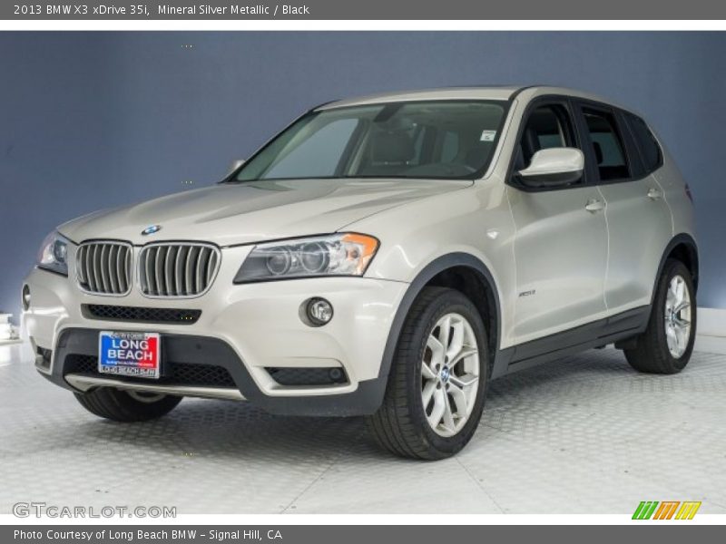 Mineral Silver Metallic / Black 2013 BMW X3 xDrive 35i