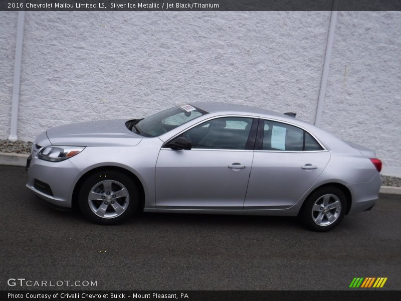 Silver Ice Metallic / Jet Black/Titanium 2016 Chevrolet Malibu Limited LS