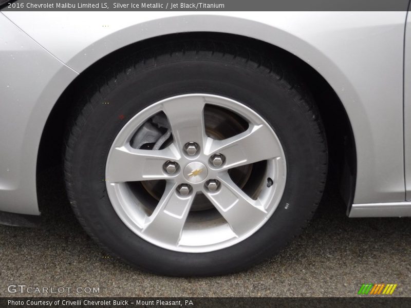 Silver Ice Metallic / Jet Black/Titanium 2016 Chevrolet Malibu Limited LS