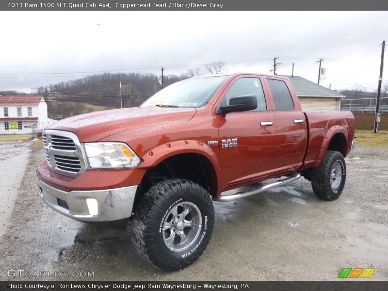 Copperhead Pearl / Black/Diesel Gray 2013 Ram 1500 SLT Quad Cab 4x4