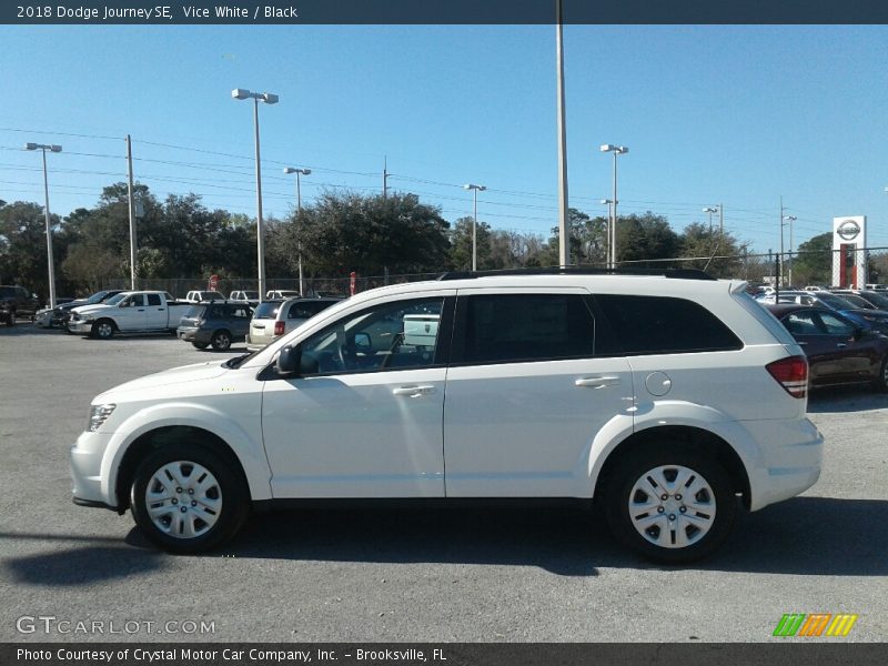 Vice White / Black 2018 Dodge Journey SE