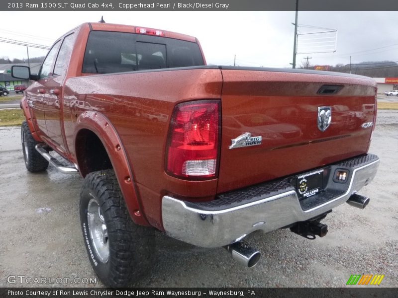 Copperhead Pearl / Black/Diesel Gray 2013 Ram 1500 SLT Quad Cab 4x4