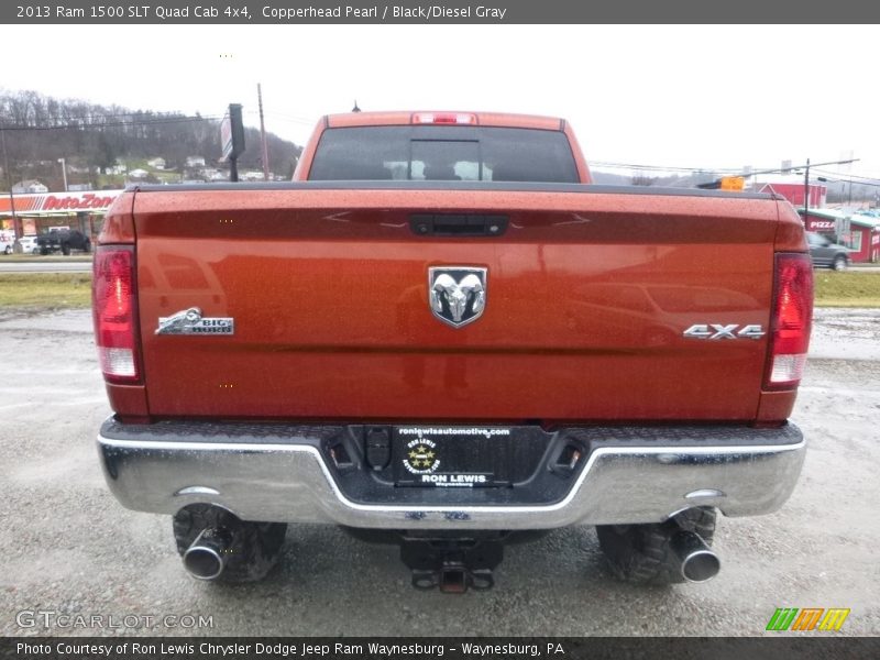 Copperhead Pearl / Black/Diesel Gray 2013 Ram 1500 SLT Quad Cab 4x4