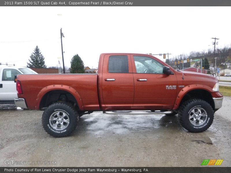 Copperhead Pearl / Black/Diesel Gray 2013 Ram 1500 SLT Quad Cab 4x4