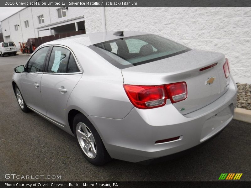 Silver Ice Metallic / Jet Black/Titanium 2016 Chevrolet Malibu Limited LS