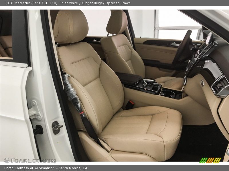 Polar White / Ginger Beige/Espresso Brown 2018 Mercedes-Benz GLE 350