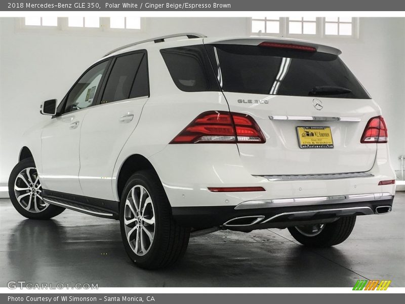 Polar White / Ginger Beige/Espresso Brown 2018 Mercedes-Benz GLE 350