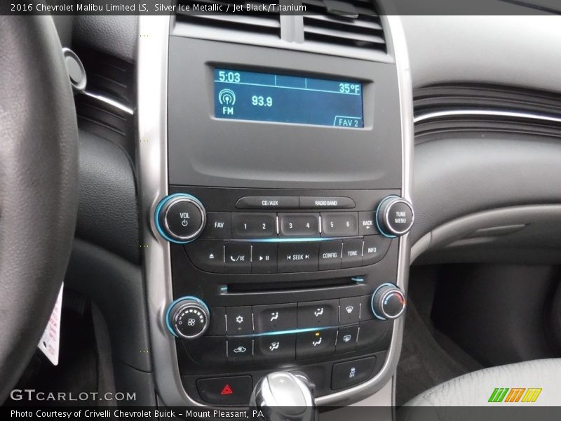 Silver Ice Metallic / Jet Black/Titanium 2016 Chevrolet Malibu Limited LS
