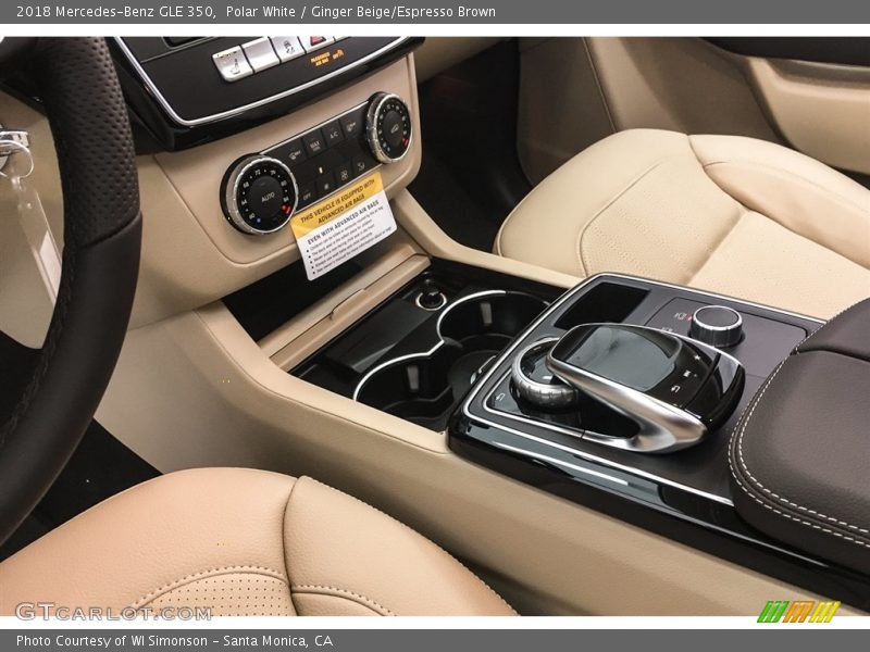 Polar White / Ginger Beige/Espresso Brown 2018 Mercedes-Benz GLE 350