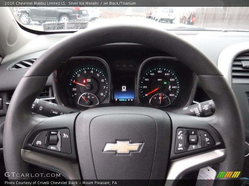 Silver Ice Metallic / Jet Black/Titanium 2016 Chevrolet Malibu Limited LS