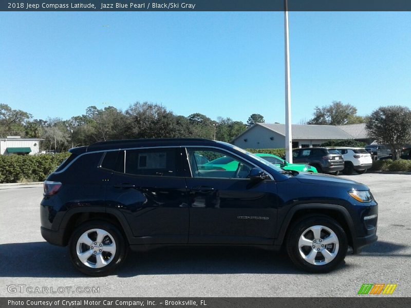 Jazz Blue Pearl / Black/Ski Gray 2018 Jeep Compass Latitude