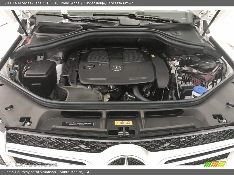 Polar White / Ginger Beige/Espresso Brown 2018 Mercedes-Benz GLE 350