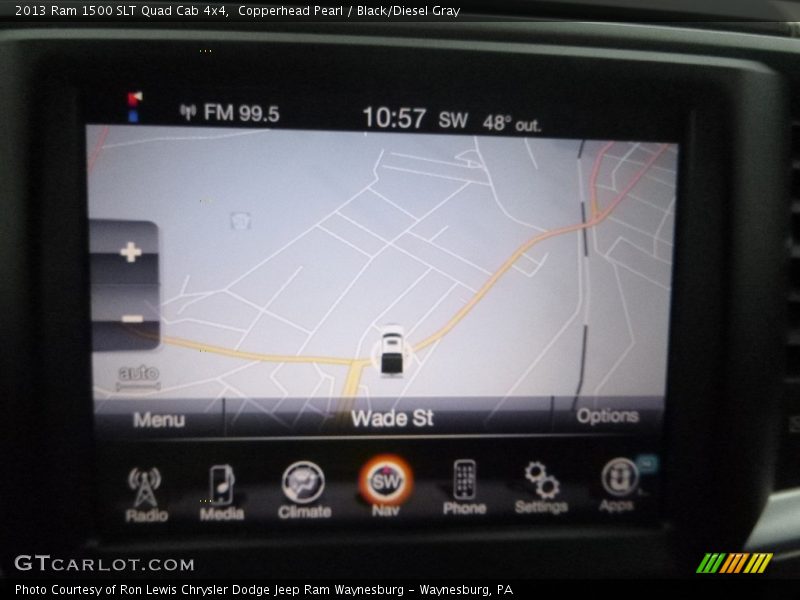 Copperhead Pearl / Black/Diesel Gray 2013 Ram 1500 SLT Quad Cab 4x4