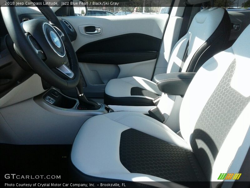 Jazz Blue Pearl / Black/Ski Gray 2018 Jeep Compass Latitude