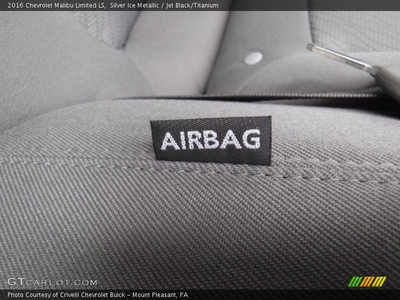 Silver Ice Metallic / Jet Black/Titanium 2016 Chevrolet Malibu Limited LS
