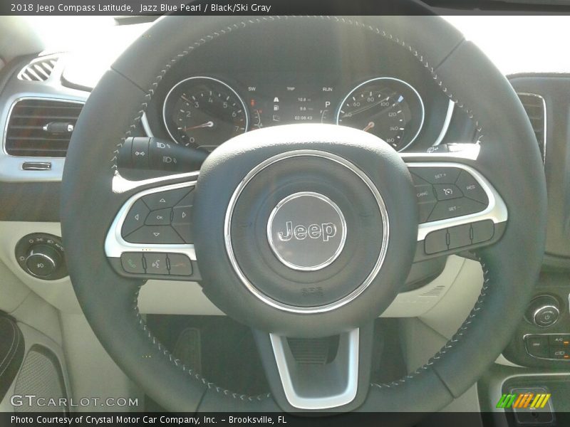 Jazz Blue Pearl / Black/Ski Gray 2018 Jeep Compass Latitude