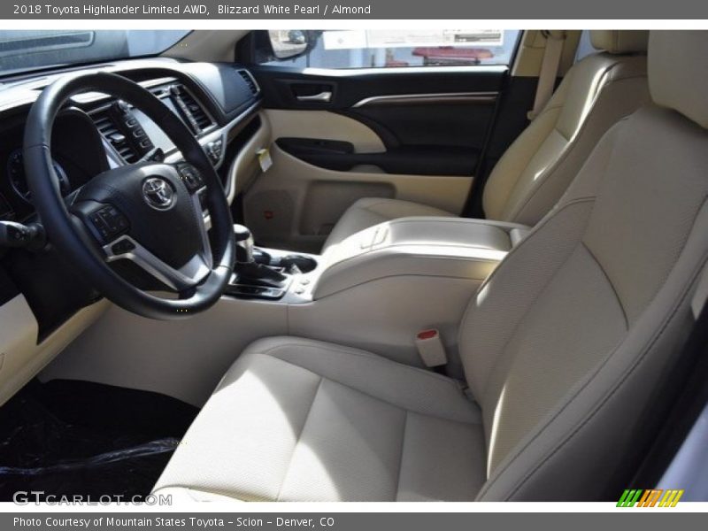 Blizzard White Pearl / Almond 2018 Toyota Highlander Limited AWD